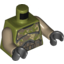 Набор LEGO Torso Camouflage Kashyyyk Clone Trooper Body Armour Print / Dark Tan Arms / Black Hands, Оливковый