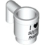 Набор LEGO Minifig Utensil Cup with Black 'I' Heart 'SOUTH PAWS' Print, Белый