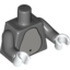 Набор LEGO Torso Simpsons Light Bluish Gray Belly Print / Dark Bluish Gray Arms / White Hands, Темный сине-серый