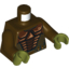 Набор LEGO Torso Neimoidian Warrior Armour Print / Dark Brown Arms / Olive Green Hands, Темно-коричневый