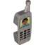 Набор LEGO Duplo Utensil Telephone, Mobile with Keypad with Numbers and Display of Man Print, Flat Silver