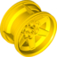 Набор LEGO Wheel 56 x 36 Technic Racing Medium with 6 Pin Holes, Желтый