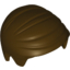 Набор LEGO Minifig Hair Smooth Combed Sideways, Темно-коричневый