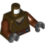Набор LEGO Torso Belted Jedi Robe and Dark Tan Shirt Print / Reddish Brown Arms / Black Hands, Темно-коричневый