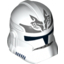 Набор LEGO Minifig Helmet SW Clone Trooper with Wolf Insignia on Forehead and Dark Bluish Gray Markings Print, Белый
