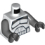 Набор LEGO Torso Clone Trooper  Armour with Dark Bluish Gray Details Print / Dark Bluish Gray Arms / Black Hands, Белый