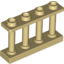 Набор LEGO Fence Spindled 1 x 4 x 2 [4 Top Studs], Tan