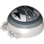 Набор LEGO Windscreen 6 x 6 x 3 Canopy Half Sphere with Dual 2 Fingers and Droid Tri-Fighter Cockpit Print, Прозрачный черный