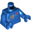 Набор LEGO Torso Space Classic Moon with Simulated Wear Print / Blue Arms / Blue Hands, Голубой