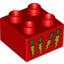 Набор LEGO DUPLO BRICK 2X2 "NO 35", Красный