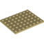 Набор LEGO Plate 6 x 8, Tan
