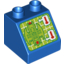 Набор LEGO DUPLO ROOF TILE 2X2X1 1/2 NO. 6, Голубой