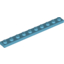 Набор LEGO Plate 1 x 10, Medium Azure