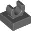 Набор LEGO Tile Special 1 x 1 with Clip with Rounded Edges, Темный сине-серый