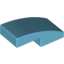 Набор LEGO Slope Curved 2 x 1 No Studs [1/2 Bow], Medium Azure