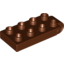 Набор LEGO PLATE 2X4 W. B CONNECTOR TOP, Красно-коричневый