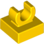 Набор LEGO Tile Special 1 x 1 with Clip with Rounded Edges, Желтый