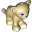 Набор LEGO Lion Cub with Blue Eyes and Dark Pink Nose Print, Tan