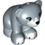 Набор LEGO Bear Small with Hole in Top and Brown Eyes, White Paws and Mouth, Black Nose Print, Sand Blue