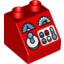 Набор LEGO DUPLO ROOF TILE 2X2X1 1/2 NO 7, Красный
