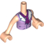 Набор LEGO Torso Friends Lavender Blouse Top with Red Cross Logo, White Collar and Magenta Scarf Print, Light Flesh Arms with Hands, Light Flesh