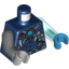 Набор LEGO Torso Vest with Straps, Pendants with Blue Chi Print / Trans-Light Blue Arm Left / Dark Bluish Gray Arm Right / Dark Azure Hand Left / Light Bluish Gray Hand Right, Темно-синий