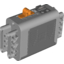 Набор LEGO 9V Battery Box [Orange Polarity Switch / Dark Bluish Gray Hatches], Светлый сине-серый