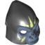 Набор LEGO Minifig Mask Gorilla with Gray Face and Light Yellow Face Paint, Closed Mouth Print , Черный
