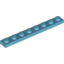 Набор LEGO Plate 1 x 8, Medium Azure