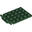 Набор LEGO Plate Special 4 x 6 with Trap Door Hinge [Long Pins], Темно-зеленый