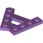 Набор LEGO Plate Special 4 Stud 45В° Angle Plate, Medium Lavender