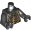 Набор LEGO Torso Ninjago Gold Skeleton Print / Black Arms / Black Hands , Черный