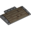 Набор LEGO Slope Curved 5 x 8 x 2/3 with Wood Panel Drawbridge Print, Темный сине-серый