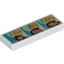 Набор LEGO Tile 1 x 3 with 3 Friends Photos Print, Белый