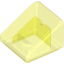 Набор LEGO Slope 30В° 1 x 1 x 2/3 [Cheese Slope], Trans-Neon Green