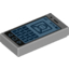 Набор LEGO Tile 1 x 2 with Cell Phone with '81%' and Minifig on Screen Print , Светлый сине-серый