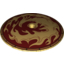 Набор LEGO Dish 9 x 9 Inverted (Radar) with Gold Phoenix and Flames Print, Pearl Gold