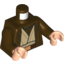 Набор LEGO Torso SW Hooded Coat over Tan Jedi Robe with Undershirt and Belt Print (SW Obi-Wan) / Dark Brown Arms / Light Flesh Hands , Темно-коричневый