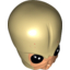 Набор LEGO Minifig Head Modified Bith with Black Eyes and Flesh Mouth Print, Tan