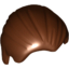 Набор LEGO Minifig Hair Combed Front to Rear, Красно-коричневый