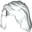 Набор LEGO Minifig Hair Female Mid-Length with Part over Front of Right Shoulder, Белый