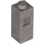 Набор LEGO Brick Special 1 x 1 x 2 with Extra Tube Side [Piece of Resistance], Flat Silver