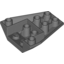 Набор LEGO Wedge 4 x 4 Triple Inverted [4 Connections between Front Studs], Темный сине-серый