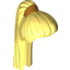 Набор LEGO Minifig Hair Female Ponytail Long Straight with Gold Holder Print, Bright Light Yellow