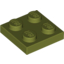 Набор LEGO Plate 2 x 2, Оливковый