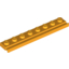 Набор LEGO Plate Special 1 x 8 with Door Rail, Bright Light Orange