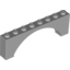 Набор LEGO Brick Arch 1 x 8 x 2 Raised, Светлый сине-серый