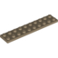 Набор LEGO Plate 2 x 10, Dark Tan