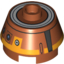 Набор LEGO Brick Round 2 x 2 Truncated Cone with SW C1-10P Print, Темно-оранжевый