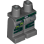 Набор LEGO Legs and Hips with Studded Dark Green Belt and Leg Straps, Pockets and Two Lime Toxic Bulbs Print, Темный сине-серый